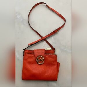 Michael Kors Vibrant Orange Crossbody Bag